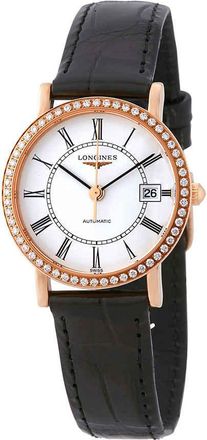 Longines Elegant Collection Automatic 18K Rose Gold Ladies Watch L43789110