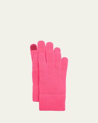 Bergdorf Goodman Cashmere Touchscreen Gloves