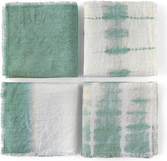 AM.PM Set van 4 servetten, tie and dye Sunrise