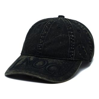 Li-Ning Logo Denim Baseball Cap Washed Black AMYT039-1