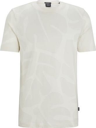 HUGO BOSS Mens Thompson T-Shirt in Open White - Size Large