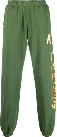 Perks And Mini Community Garden track pants - unisex - Cotton/Recycled Cotton - M - Green