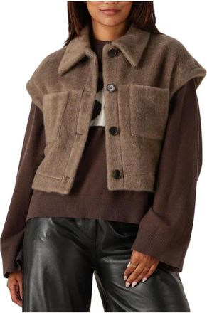Arma Jassen, Dames, Bruin, XL, Dames Jassen Plume