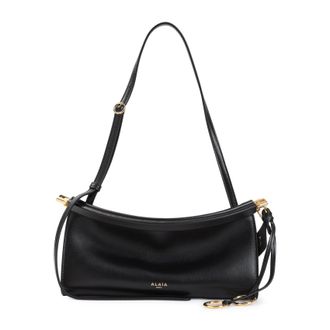Alaia Black East West S Calf Leather Shoulder Bag-Donna