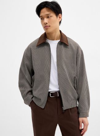 Le 31 Mens Heritage houndstooth jacket