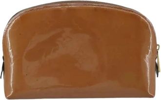 Louis Vuitton Pre-owned Clutches, female, Brown, Size: ONE SIZE Pre-owned Patent Leather Pouch