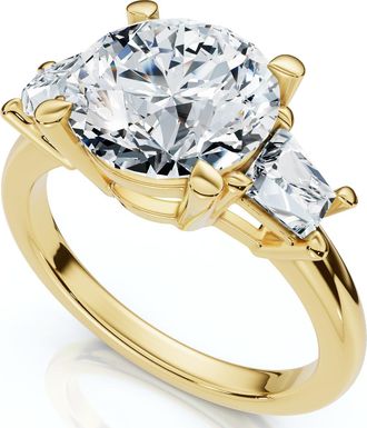 Pompeii3 Certified 3 3/4Ct Kiran Diamond Engagement Ring 14k Gold