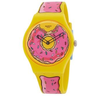 Swatch The Simpsons Collection Seconds Of Sweetness Quartz Watch SO29Z134