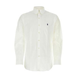 Polo Ralph Lauren Heren, Overhemden, Wit, Maat: XL Katoen