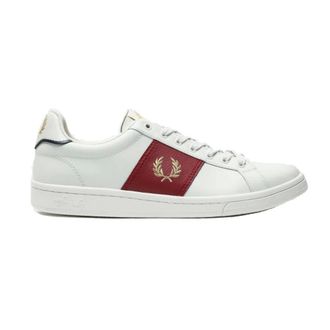 Fred Perry Schoenen, Heren, Wit, 41 EU, Leer, B721 Leren Trainer