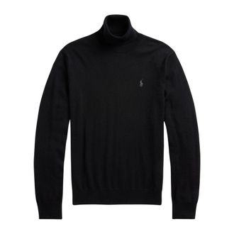 Ralph Lauren Truien & Vesten, Heren, Zwart, M, Wol, Roll Neck Turtleneck