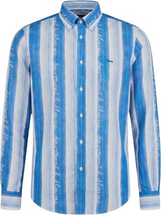 Harmont & Blaine Casual Shirts - Heren - Casual Overhemden - Blauw - XS - Overhemden