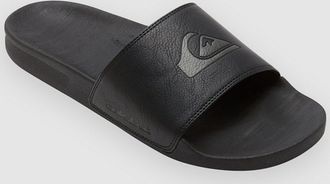Quiksilver Rivi Nubuck Slide Sandalen schwarz