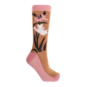 Marni Socks, female, Pink, Size: M Logo Socks