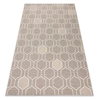 RugsX Rugsx - Alfombra Spring 20404558 Sisal Hexagonal, Bucle - Beige Beige 120x170 Cm