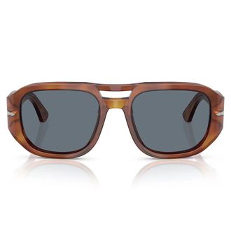 Persol Sunglasses Po3373 S 96/56 Vincent Terra Di Siena/Blue Unisex