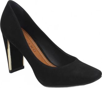 Carrano Womens Hortense Nubuck Leather Pump Heels In Black