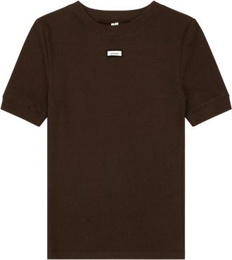 Entire studios Lounge Tee - Dames - T-shirts - Bruin - XS - Katoen - Tops
