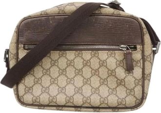 Gucci Pre-owned Cross Body Bags, female, Brown, Size: ONE SIZE Pre-owned Plastic Cross Body Bag