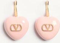 Valentino Garavani Orecchini Coeur Royal In Metallo E Smalto Donna ORO/ROSA UNI