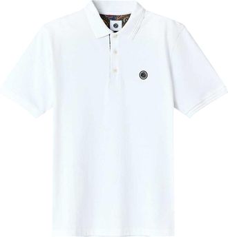 Pretty Green Heren Huis Paisley Poloshirt (Wit)