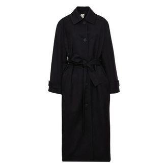 Ines De La Fressange Dames, Mantels, Blauw, Maat: L Wol