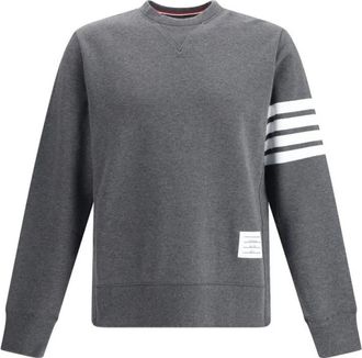 Thom Browne Katoenen sweatshirt met modern design - Heren - Sweatshirts - Grijs - 2XL - Katoen - Hoodies & sweatvesten