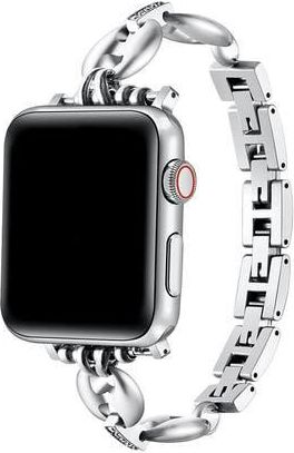 Posh Tech Poppy Rhinestone Band for Apple Watch in Silver at Nordstrom