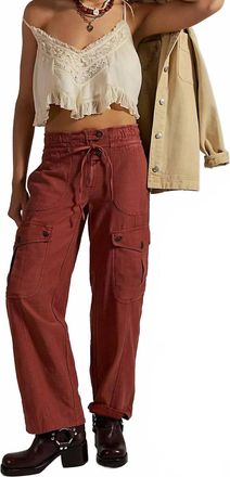 Free People Park Ave Pant In Spiced Rum