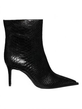 Schutz Womens Mary Ankle Boots In Black Imperial Snake