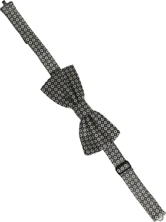 Dolce & Gabbana Silk Patterned Bow Tie - Gray