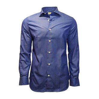 Mazzarelli Casual Shirts, male, Blue, Size: 3XL Casual Shirt