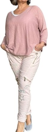 Made in Italy The Chic Rebel Italian Magic Pants In Soft Pink