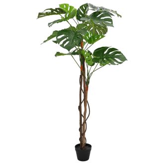 vidaXL Planta Artificial Monstera Verde 94 X 18 X 170 Cm Tela Y Madera Vidaxl