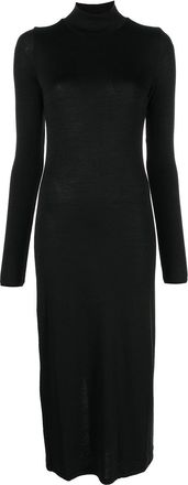 Rag & Bone roll-neck jersey knit dress - women - Spandex/Elastane/Rayon/Polyester - L - Black
