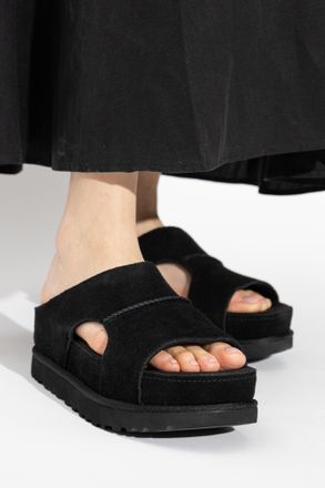 UGG Platform Slides GOLDENSTAR HI, Womens, Black