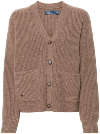 Polo Ralph Lauren Polo Pony-motif cardigan - women - Cashmere/RWS Wool - S - Brown