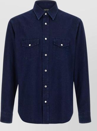 Tom Ford western style shirt button down collar