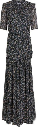 Veronica Beard Mick Floral-print Silk Maxi Dress - Dark Green - 12 (UK16 / XL)
