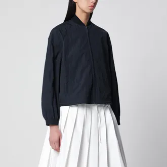 Herno Giacca con zip blu in nylon
