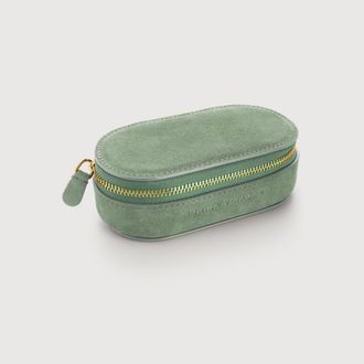 Monica Vinader Mini Oval Suede Jewellery Box