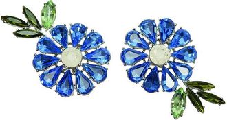 Carolina Herrera Cz Crystal Daisy Earrings