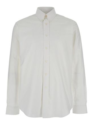 Givenchy White Regular Solid Shirts