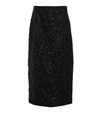 The Row Boucle wool maxi skirt