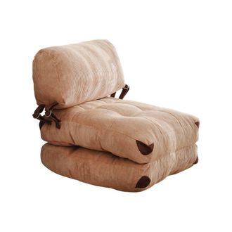 Dmora Sill&oacute;n Surigae, Silla Soporta 130 Kg, Estructura Pl&aacute;stica, Relleno De Espuma, 80x60x70h Cm Marr&oacute;n