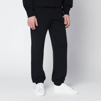 Burberry Pantalone jogging nero con logo