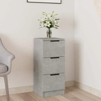 vidaXL vidaXL Credenza Grigio Cemento 30x30x70 cm in Legno Multistrato