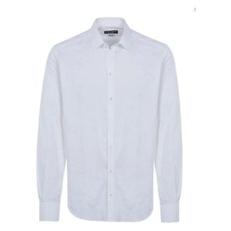 Dolce & Gabbana Casual Overhemd - Heren - Overhemden - Wit - Maat: XL Katoen