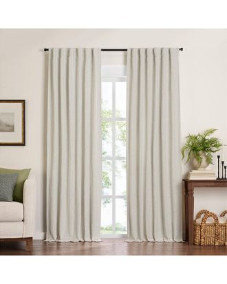 Elrene Harrow Solid Texture Blackout Window Curtain Panel