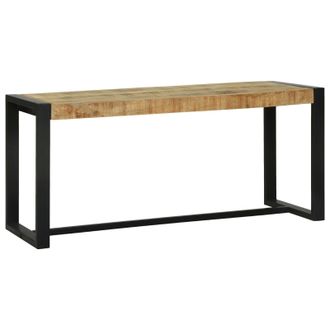 Berkfield Home Bench Brown Mango Wood 100 x 35 x 45 cm Durable Entryway Bench
